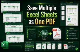 featured image - how to save multiple excel sheets as one pdf