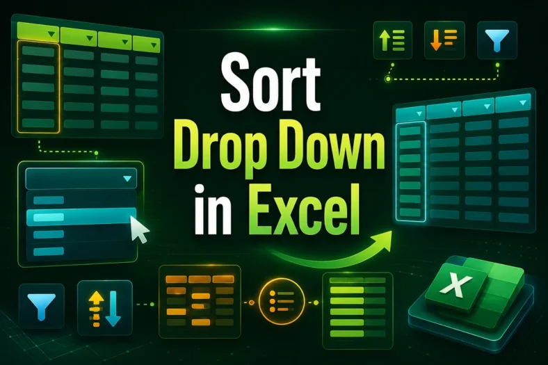 featured image - how to sort a drop down in excel
