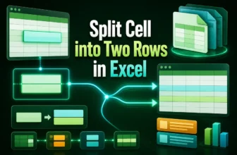 featured image - how to split a cell into two rows in excel