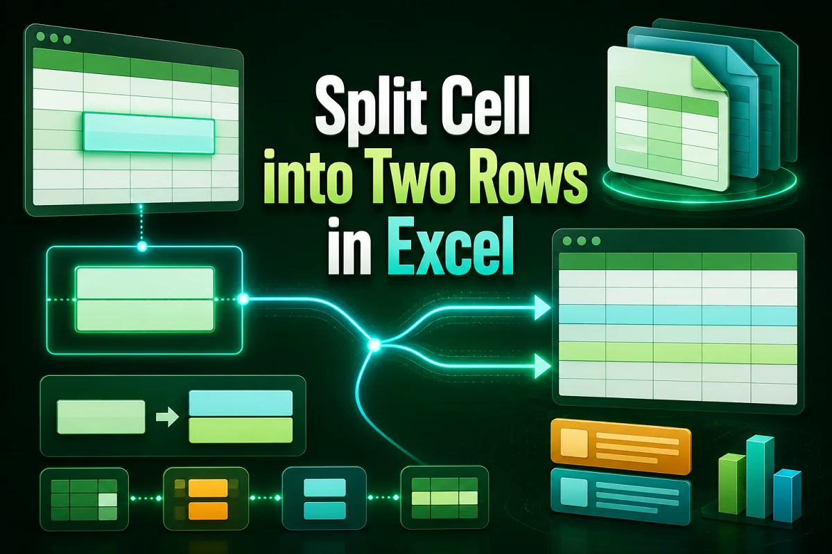How to Split a Cell into Two Rows in Excel (6 Useful Methods) - Excel ...