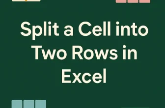 featured image - how to split a cell into two rows in excel