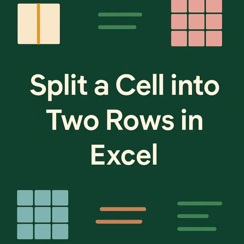 featured image - how to split a cell into two rows in excel
