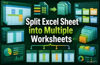 featured image - how to split excel sheet into multiple worksheets