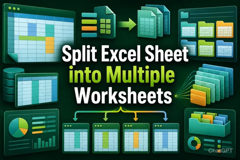 featured image - how to split excel sheet into multiple worksheets