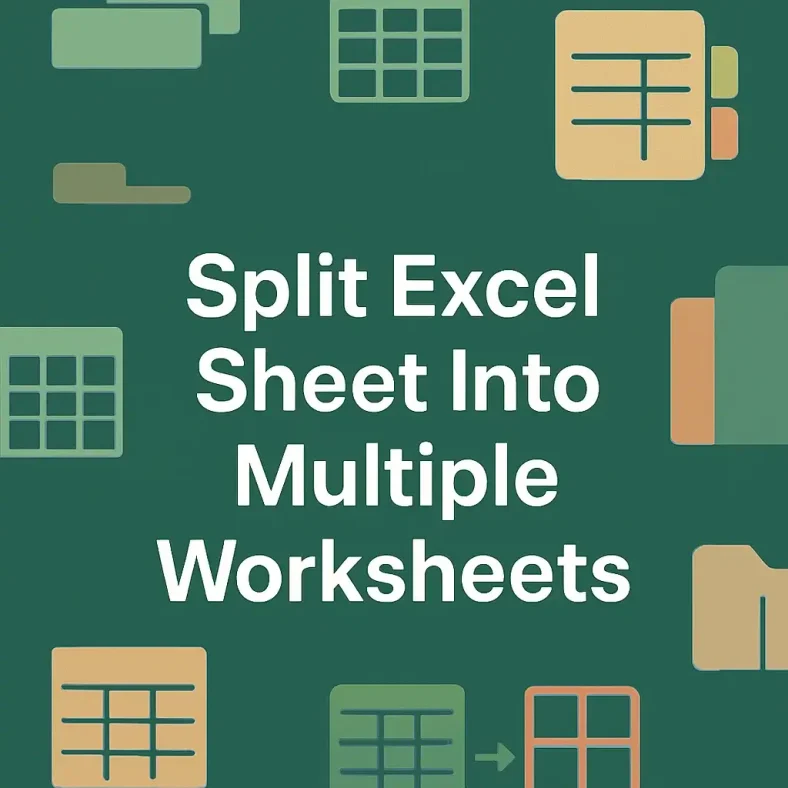featured image - how to split excel sheet into multiple worksheets