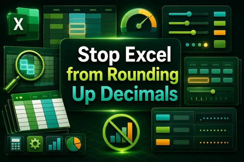 featured image - how to stop excel from rounding up decimals