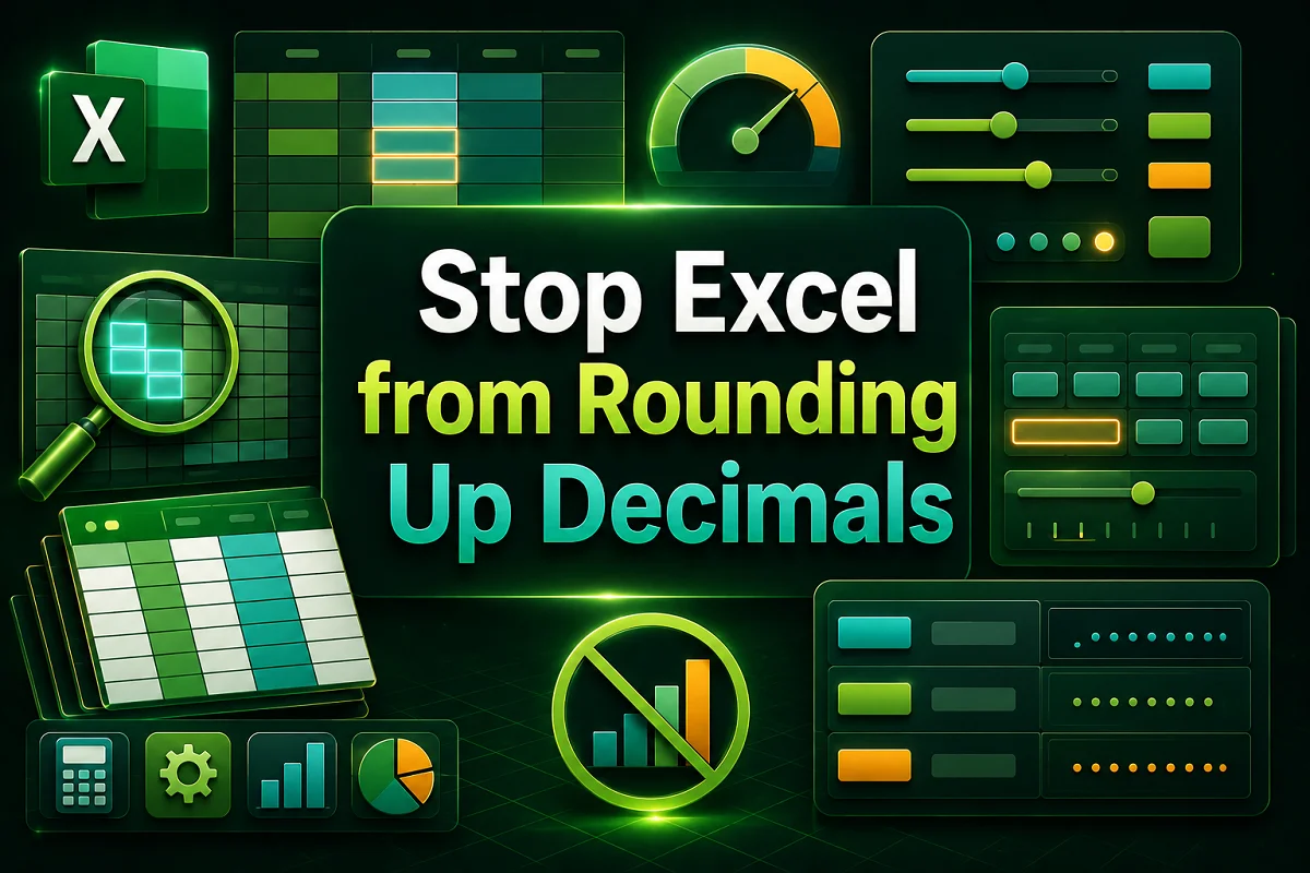 Excel Rounding Tabs How to Stop Excel from Rounding Up Decimals (6 Easy Tricks) - Excel Insider