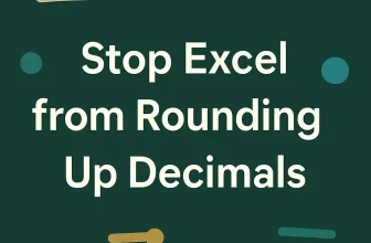 featured image - how to stop excel from rounding up decimals