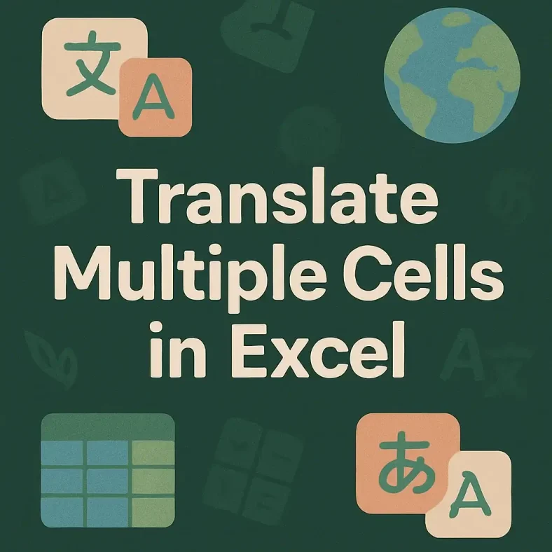 featured image - how to translate multiple cells in excel