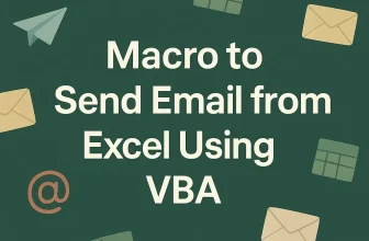 featured image - macro to send email from excel