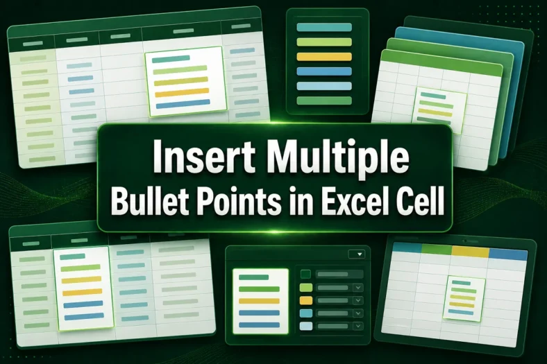 featured image - multiple bullet points in excel cell