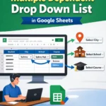 featured image - multiple dependent drop down list google sheets