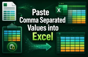 featured image - paste comma separated values into excel