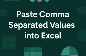 featured image - paste comma separated values into excel