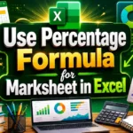 featured image - percentage formula in excel for marksheet