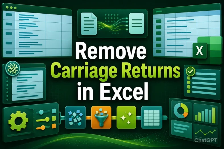 featured image - remove carriage returns in excel