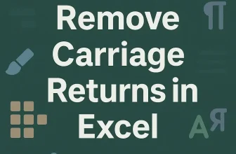 featured image - remove carriage returns in excel