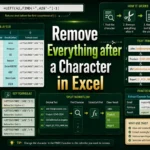 featured image - remove everything after a character in excel