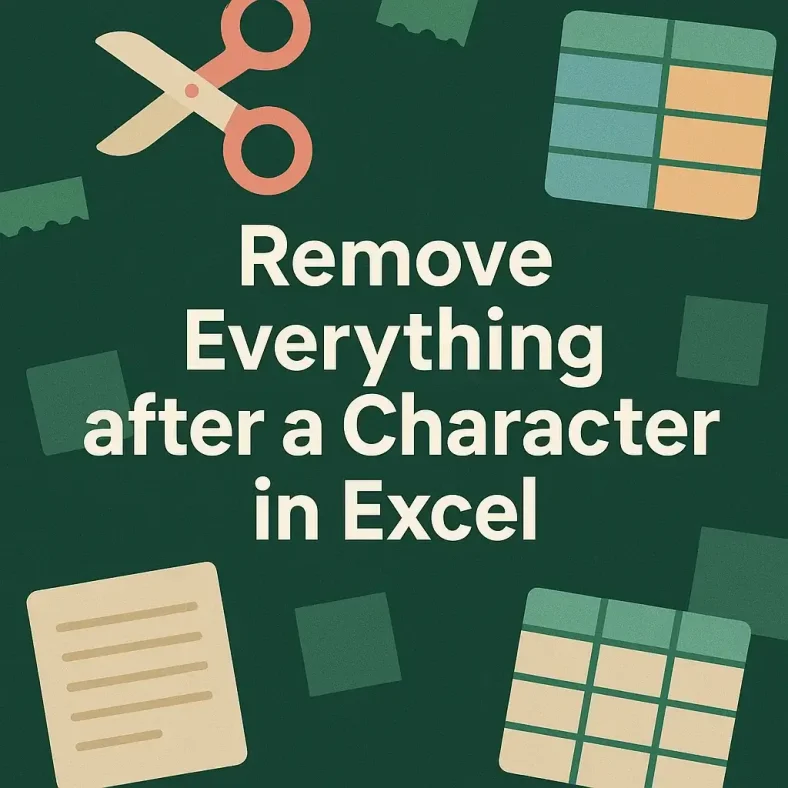 featured image - remove everything after a character in excel