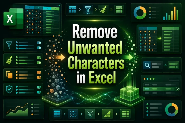 featured image - remove unwanted characters in excel
