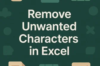 featured image - remove unwanted characters in excel