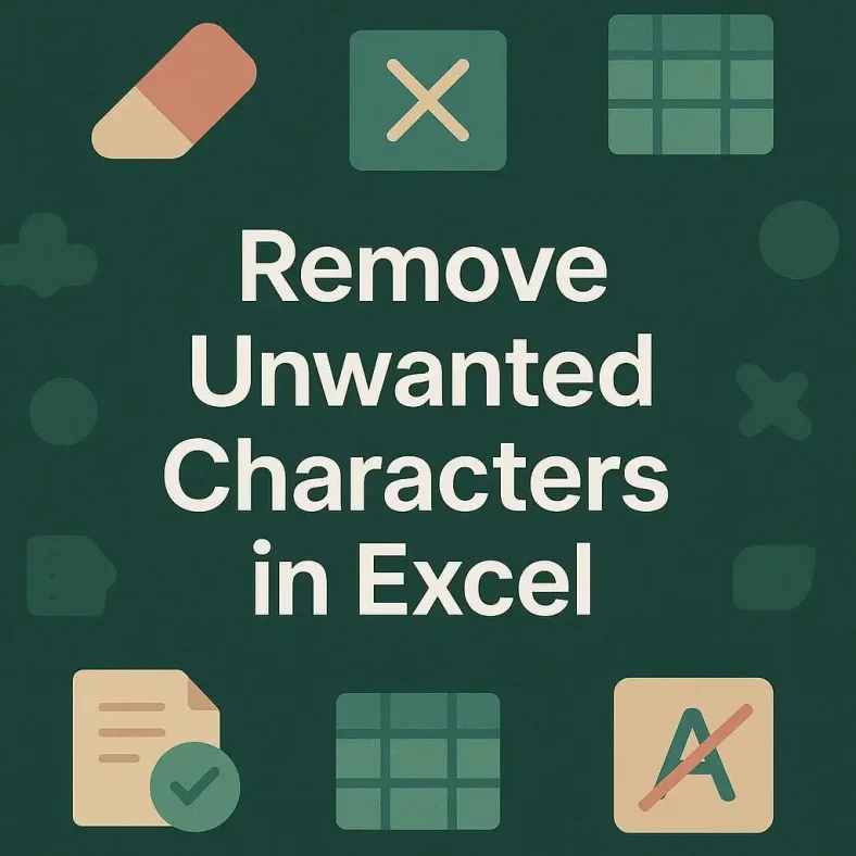 featured image - remove unwanted characters in excel