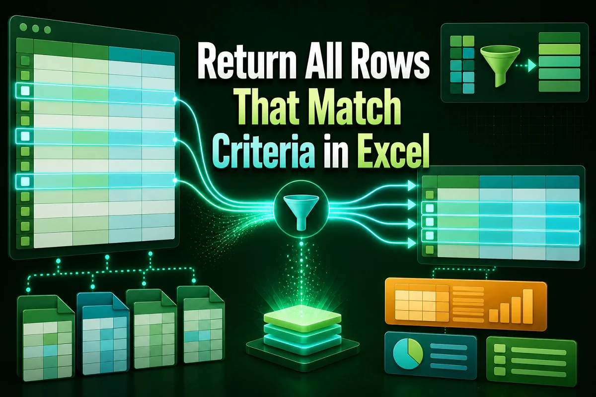 How to Return All Rows That Match Criteria in Excel - Excel Insider