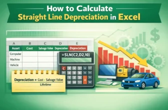 featured image - straight line depreciation formula excel