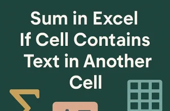 featured image - sum if cell contains text in another cell
