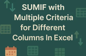 featured image - sumif multiple criteria different columns