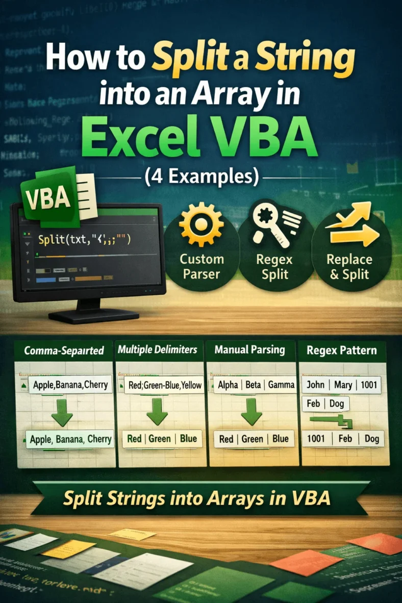 featured image - vba split string into array