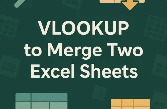 featured image - vlookup to merge two excel sheets