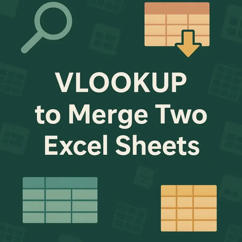 featured image - vlookup to merge two excel sheets