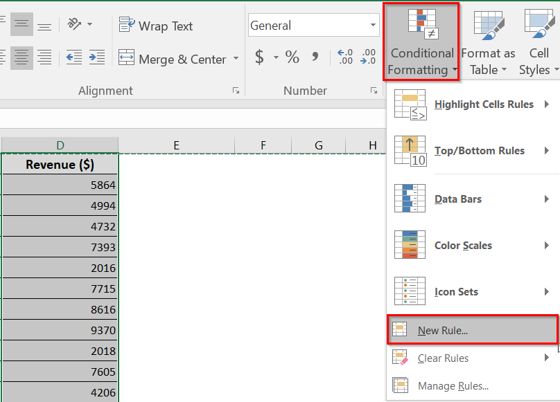 Using a Custom Formula to Highlight the Lowest Value