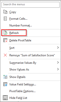 click refresh