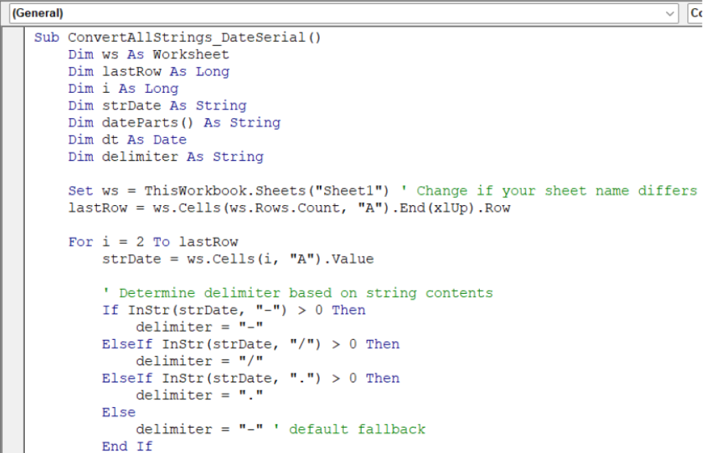 How to Convert a String to a Date in Excel VBA (3 Examples) - Excel Insider