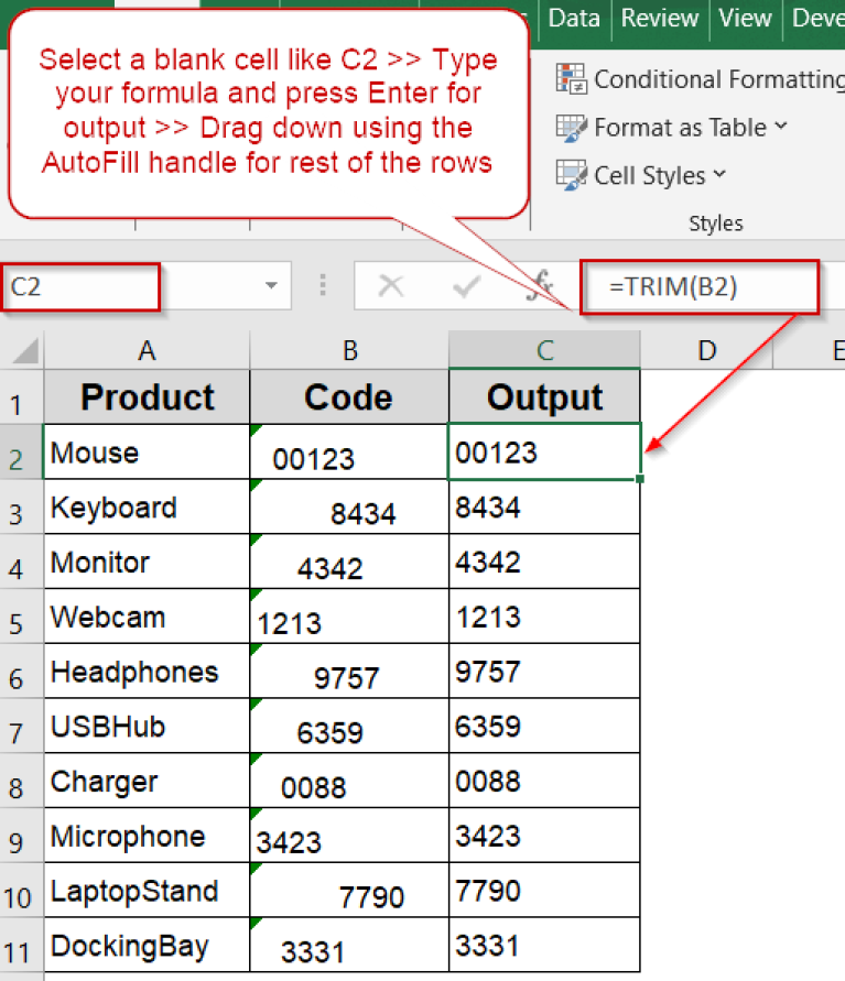 How to Remove Space Before Numbers in Excel (5 Suitable Ways) - Excel ...