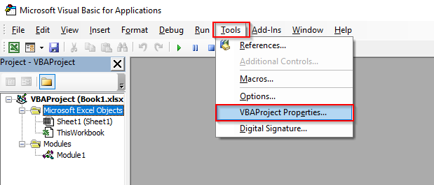 Unlock the VBA Project for Editing