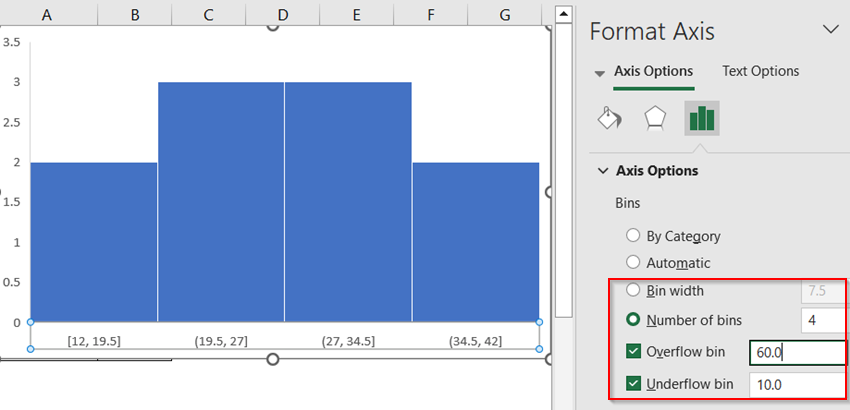 Use Excel’s Built-in Histogram Chart for Automatic Binning