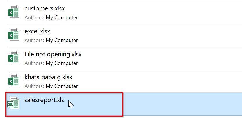 Check and Correct the File Extension