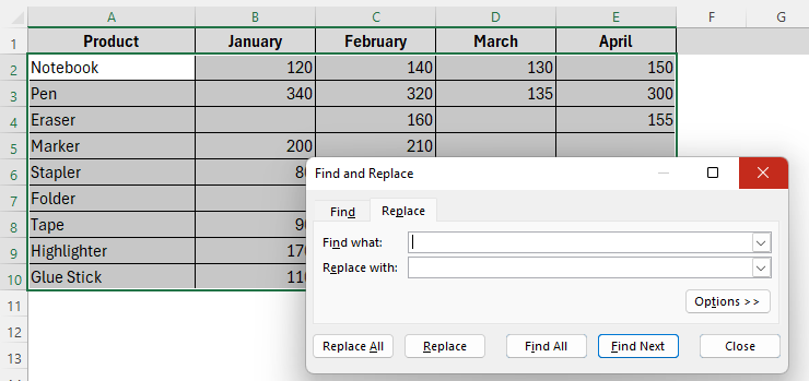 Checking Blank Cells with 0 Without Any Formula