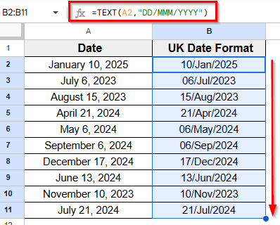 Using The TEXT Function For Formatting