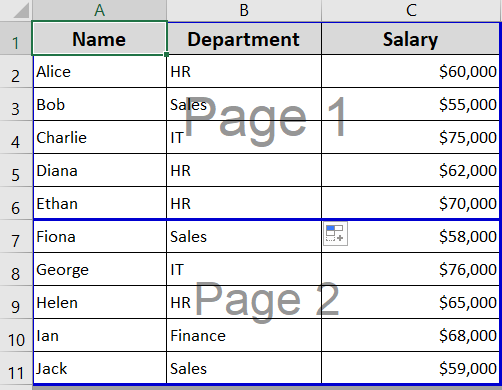 Unmerge All Cells to Restore Page Break Functionality