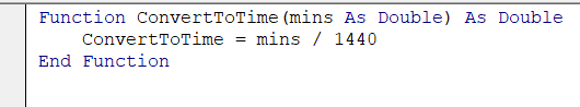 Apply VBA Code to Convert Minutes into Hours and Minutes