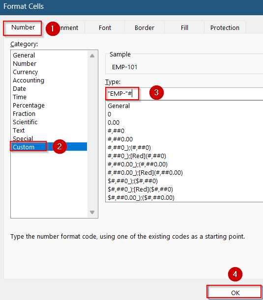 Custom Number Formatting to Add a Visual Prefix
