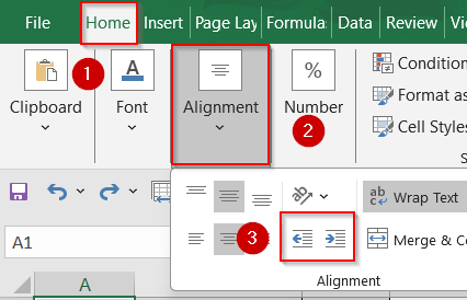 Shift Cell Content Using Indent Options