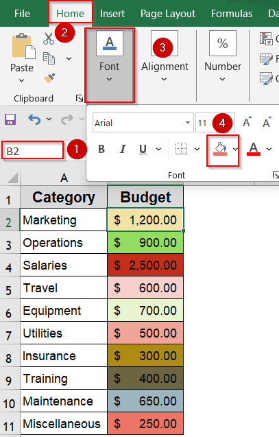 Automate Pie Slice Coloring Based on Cell Formatting Using VBA