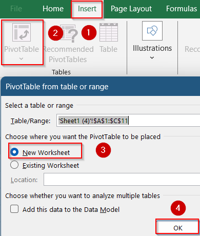 Summarize and Compare with a Pivot Table and Line Chart
