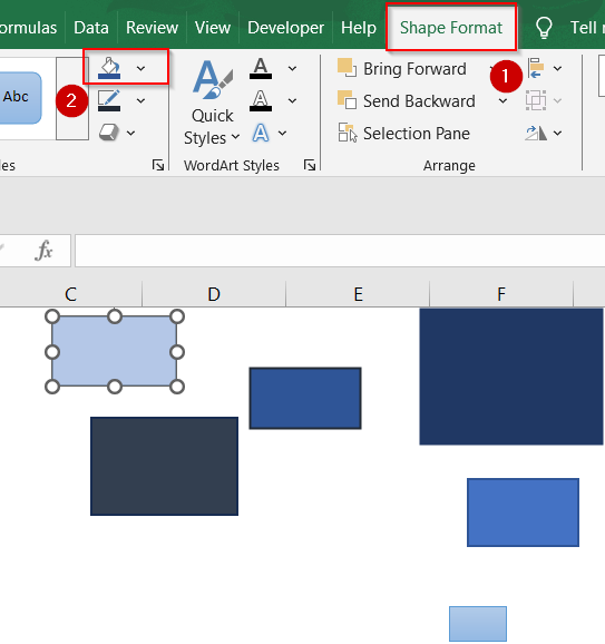 Create a Custom Visual Map Manually in Excel