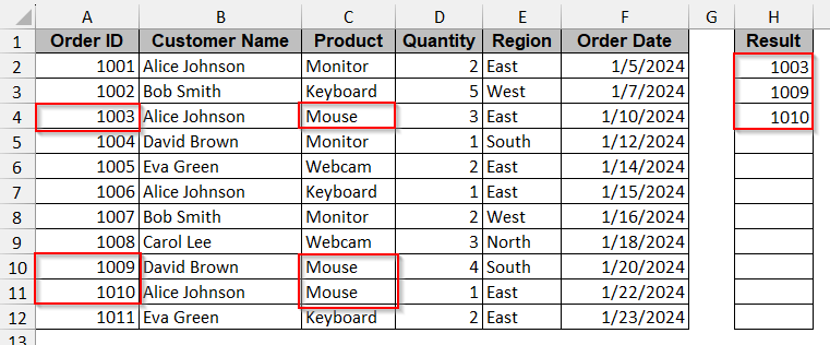 INDEX-SMALL-IF Formula for Array-Based Multiple Match
